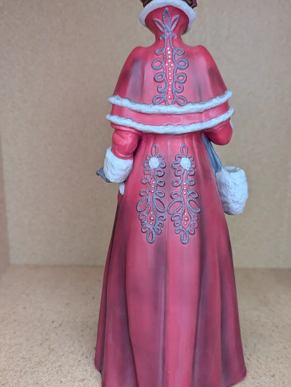 Avon Pink and White Victorian Lady Figurine